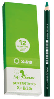 JOLLY Buntstifte 3099 X-BIG 12 Stück smaragdgrün