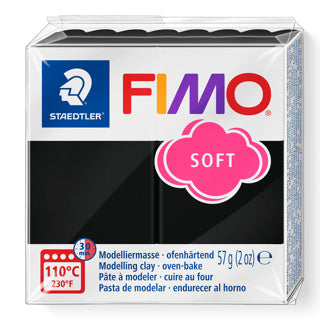 STAEDTLER Modelliermasse Fimo Soft 57 g schwarz