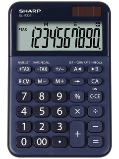 SHARP Taschenrechner EL-M335 10-stellig Dualbetrieb blau
