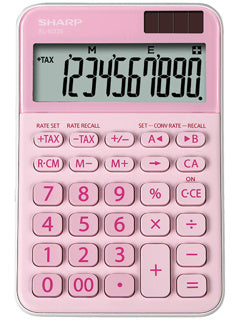SHARP Taschenrechner EL-M335 10-stellig Dualbetrieb pink