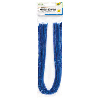 FOLIA Chenilledraht 10 Stück 0.8 x 50 cm mittelblau