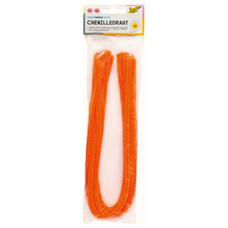 FOLIA Chenilledraht 10 Stück 0.8 x 50 cm orange