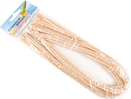 FOLIA Chenilledraht 10 Stück 0.8 x 50 cm haut