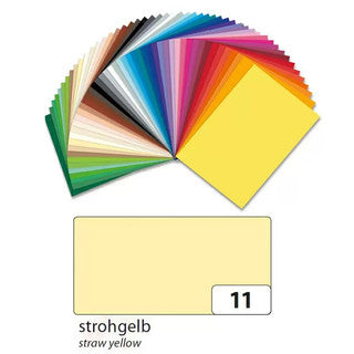 FOLIA Fotokarton 6111 10 Bögen 300 g/m² 50 x 70 cm strohgelb