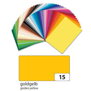FOLIA Fotokarton 6115 10 Bögen 300 g/m² 50 x 70 cm goldgelb