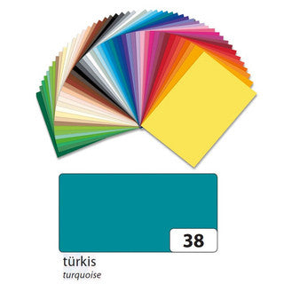 FOLIA Fotokarton 6138 10 Bögen 300 g/m² 50 x 70 cm türkis