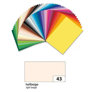 FOLIA Fotokarton 6143 10 Bögen 300 g/m² 50 x 70 cm hellbeige