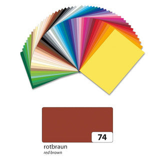 FOLIA Fotokarton 6174 10 Bögen 300 g/m² 50 x 70 cm rotbraun
