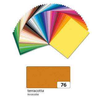 FOLIA Fotokarton 6176 10 Bögen 300 g/m² 50 x 70 cm terracotta