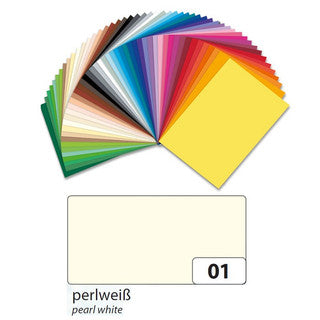 FOLIA Tonzeichenpapier 6707 10 Bögen 130 g/m² 50 x 70 cm perlweiß