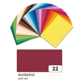 FOLIA Tonzeichenpapier 6422 DIN A4 100 Bögen 130 g/m² dunkelrot