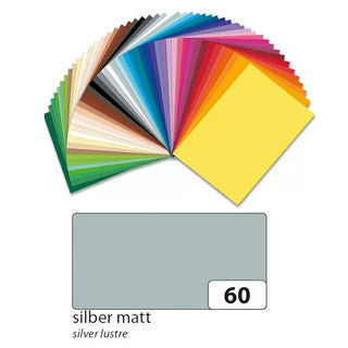 FOLIA Tonzeichenpapier 6360 DIN A3 50 Bögen 130 g/m² silber matt