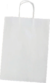 FOLIA Papiertüte 20 Stück 18 x 21 x 8 cm weiß