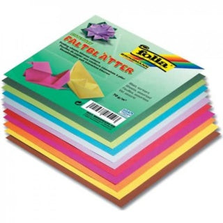 FOLIA Faltblätter 500 Blatt 70 g/m² 16 x 16 cm farbig sortiert