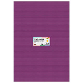 FOLIA Wellpappe 741031 10 Bögen 260 g/m² 50 x 70 cm lila
