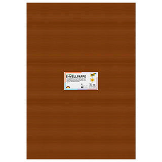 FOLIA Wellpappe 741085 10 Bögen 260 g/m² 50 x 70 cm braun