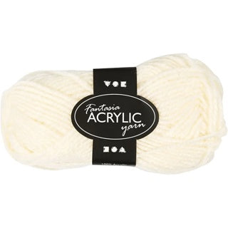 FANTASIA Polyacryl Garn 421801 80 m naturweiß