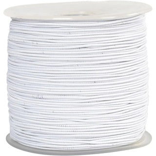 CREATIV COMPANY Elastikschnur 1 Rolle 1 mm x 250 m weiß