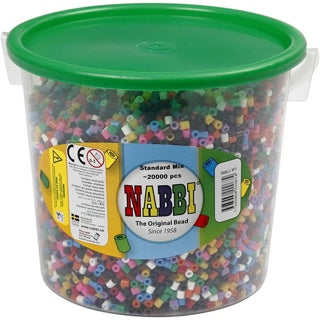 NABBI Bügelperlen Standard Mix 75220 20000 Stück farbig sortiert