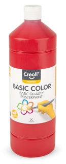 CREALL Plakatfarbe Basic Color 1000 ml rot