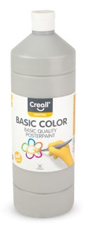 CREALL Plakatfarbe Basic Color 1000 ml grau