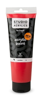 CREALL Acrylfarbe 250 ml zinnoberrot