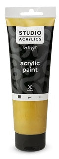 CREALL Acrylfarbe Metallics 250 ml gold
