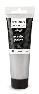 CREALL Acrylfarbe Metallics 250 ml silber