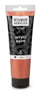 CREALL Acrylfarbe Metallics 250 ml kupfer