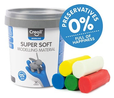 CREALL Knete Super soft 450 g 5 Farben