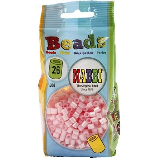 NABBI Bügelperlen 751260 1100 Stück perlmuttrosa