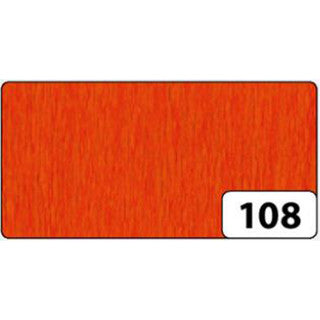FOLIA Krepppapier 820108 10 Rollen 32 g/m² 50 cm x 2.5 m reinorange