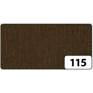FOLIA Krepppapier 820115 10 Rollen 32 g/m² 50 cm x 2.5 m schokobraun