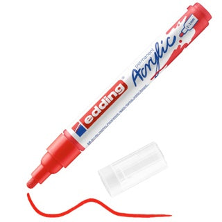 EDDING Acrylmarker 5100 mit Rundspitze 2-3 mm (M) permanent verkehrsrot