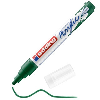 EDDING Acrylmarker 5100 mit Rundspitze 2-3 mm (M) permanent moosgrün