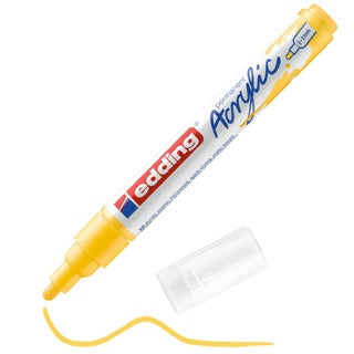 EDDING Acrylmarker 5100 mit Rundspitze 2-3 mm (M) permanent verkehrsgelb