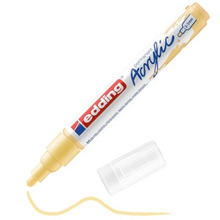 EDDING Acrylmarker 5100 mit Rundspitze 2-3 mm (M) permanent pastellgelb