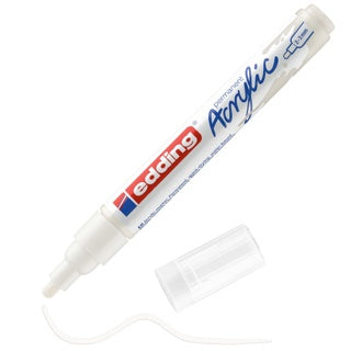 EDDING Acrylmarker 5100 mit Rundspitze 2-3 mm (M) permanent verkehrsweiß