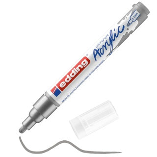 EDDING Acrylmarker 5100 mit Rundspitze 2-3 mm (M) permanent silber
