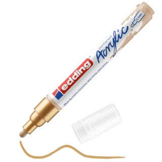 EDDING Acrylmarker 5100 mit Rundspitze 2-3 mm (M) permanent reichgold