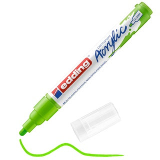 EDDING Acrylmarker 5100 mit Rundspitze 2-3 mm (M) permanent gelbgrün