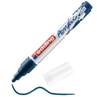 EDDING Acrylmarker 5100 mit Rundspitze 2-3 mm (M) permanent nachtblau