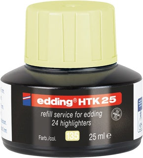 EDDING Nachfülltinte HTK25 25 ml pastellgelb