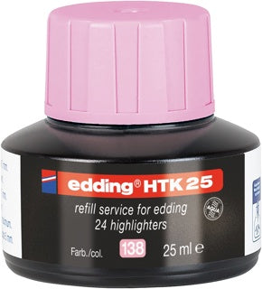 EDDING Nachfülltinte HTK25 25 ml pastellrosa