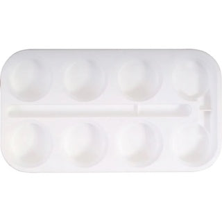 EFA COLOR Farbkasten leer für 8 Farben 44 mm weiß