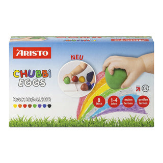 ARISTO Wachsmaleier Chubbi AR30080302 8 Stück farbig sortiert
