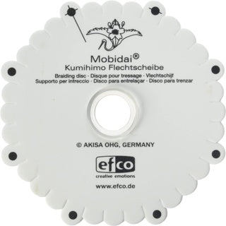 EFCO Flechtscheibe Mobidai® Kumihimo 2-teilig 163 mm weiß