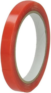 EFCO Doppelklebeband Acryl 12 mm x 10 m rot-transparent
