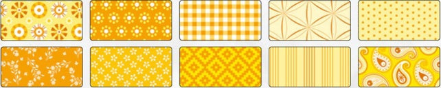 FOLIA Motivkarton Basics 10 Bögen 270 g/m² 50 x 70 cm gelb