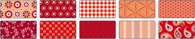 FOLIA Motivkarton Basics 10 Bögen 270 g/m² 50 x 70 cm rot